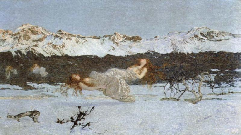 the punishment of lust, Giovanni Segantini